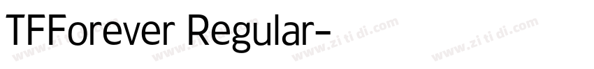 TFForever Regular字体转换